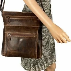 Groothandel 🔔 Flash-uitverkoop ❤️ Arrigo Tas • Schoudertas • Crossbody Tas Dames • Leer • Buffelleer • Cognac 🎉 🥰 -Tassen-dames Verkoop 321x840 1