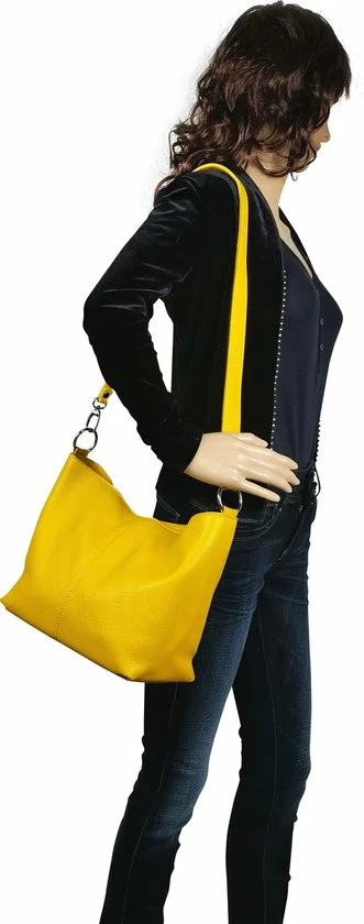 Groothandel βοΈ Kopen β AmbraModa Dames Lederen Handtas Schoudertas Crossbodytas Hobo Tas GL005 Geel π π 5 Groothandel βοΈ Kopen β AmbraModa Dames Lederen Handtas Schoudertas Crossbodytas Hobo Tas GL005 Geel π π - Afbeelding 5