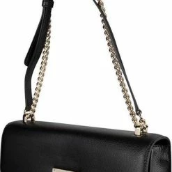 Aanbiedingen 🛒 Uitgang ⭐ DKNY Elissa Black Gold-coloured Schoudertas - 🤩 🤩 -Tassen-dames Verkoop 385x840