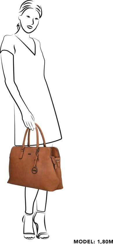 Beste Verkoop 🤩 Goedkoopste ⌛ Charm London Bromley Schoudertas / Laptoptas - 15,6 Inch - Cognac 🤩 ❤️ 6 Beste Verkoop 🤩 Goedkoopste ⌛ Charm London Bromley Schoudertas / Laptoptas - 15,6 Inch - Cognac 🤩 ❤️ - Afbeelding 6