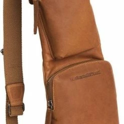 Hete verkoop 👏 Coupon 🥰 Chesterfield Logan Leren Crossbody Rugzak - Cognac 😍 🤩
