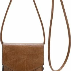 Korting 🛒 Promo ⌛ Merkloos Crossbody - Telefoon Tasje Ines Delaure Moutarde 😉 🔔