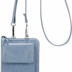 Goedkoopste ✔️ Begroting ✨ Merkloos Ines Delaure - Crossbody - Telefoontasje - Portemonnee - Mobiele Telefoon - Smartphone - Ciel 🛒 🛒