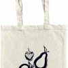 Coupon 🎁 Korting 🔔 Sayyara Tote Bag - Katoenen Tas - Schoudertas - Handtas - Canvas - Biologisch Katoen - Milieuvriendelijk - "Four Fruits" - Dames - Heren - Naturel ❤️ 🛒