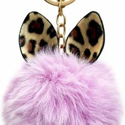 Goedkoopste ๐ Coupon โค๏ธ Hurtel Fluffy Bol Hanger Sleutelhanger - Sleutel/Tas Accessoires - Roze ๐ ๐