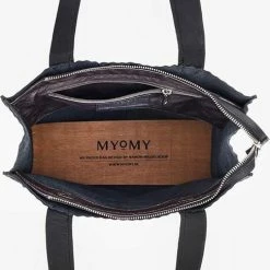 Beste Verkoop 👍 Top 10 😍 MYOMY Schoudertas Hunter Leer - Zwart 👏 🔔 -Tassen-dames Verkoop 486x840 2