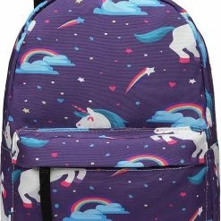 Coupon 🌟 Coupon 🤩 Popelli Rugzak - Schooltas - Kinderrugzak - Eenhorn/Unicorn - A4 Formaat - Lichtgewicht (E1835 U-PE) 😍 ⌛