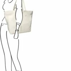 Beste Pirce 😉 Korting 🧨 Shabbies Amsterdam Shabbies Grote Schoudertas / Crossbody Tas Dames - Leer - Nubuck Leather - Beige 💯 ⌛ -Tassen-dames Verkoop 501x840 2