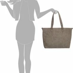 Begroting 💯 Beste deal ❤️ Enrico Benetti Kate Shopper 15,6 Inch (34.5x19.4 Cm) - Middengrijs 😀 ⭐ -Tassen-dames Verkoop 501x840