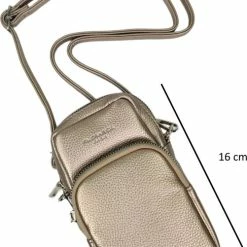 Beste deal 😀 Promo 💯 Flora & Co Crossbody- Telefoontasje Voor Mobiel - Gsm Goud ⌛ ❤️ -Tassen-dames Verkoop 501x840 5
