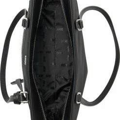 Beste deal 🥰 Groothandel 💯 DKNY Casey Dames Handtas - Black/Silver ✔️ 🎉 -Tassen-dames Verkoop 506x840 1