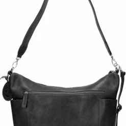 Beste deal 🛒 Hete verkoop 👍 Saccoo Grote Schoudertas / Crossbody Tas Dames - Leer - Caracas - Zwart ✨ 👍 -Tassen-dames Verkoop 520x840 4