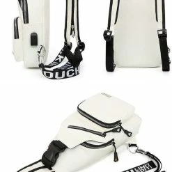 Aanbiedingen 😍 Goedkoop 🥰 San Vitale® - Vegan Leren Slingbag - SBag - Schoudertas - Rugzak - Crossbody Bag - Rood 👏 🎁 -Tassen-dames Verkoop 522x840 3