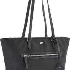 Beste deal 🥰 Groothandel 💯 DKNY Casey Dames Handtas - Black/Silver ✔️ 🎉 -Tassen-dames Verkoop 530x840 3