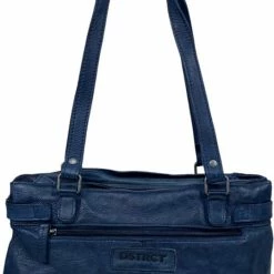 Coupon 🛒 Begroting ✨ DSTRCT Kleine Schoudertas / Crossbody Tas Dames - Leer - Harrington Road - Blauw 💯 ✔️ -Tassen-dames Verkoop 538x840 2