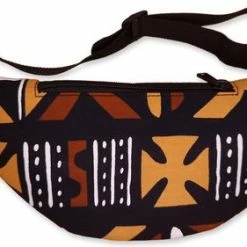 Goedkoop 🎉 Kopen ✨ Afabs Afrikaanse Print Heuptasje / Fanny Pack - Bruine Bogolan - Bum Bag / Festival Tasje Met Verstelbare Band 🎉 👍 -Tassen-dames Verkoop 550x281 4