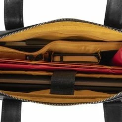 Uitgang ⭐ Goedkoopste ✔️ ACROPAQ Laptoptas - 15.6 Inch, Leer, Bestand Tegen Water En Slijtage - Computertas - Zwart ✨ 👏 -Tassen-dames Verkoop 550x302 3