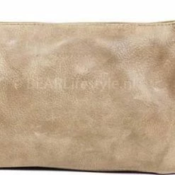 Begroting 🛒 Goedkoop 👍 Bear Design Alessia Leren Schoudertasje/Clutch - Taupe 🎁 🛒