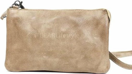 Begroting π Goedkoop π Bear Design Alessia Leren Schoudertasje/Clutch - Taupe π π 1 Begroting π Goedkoop π Bear Design Alessia Leren Schoudertasje/Clutch - Taupe π π