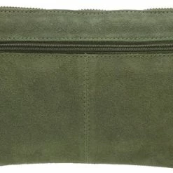 Goedkoop 🛒 Nieuw 💯 Charm Suède Clutch / Avondtasje Donker Groen ❤️ 🤩 -Tassen-dames Verkoop 550x314 2