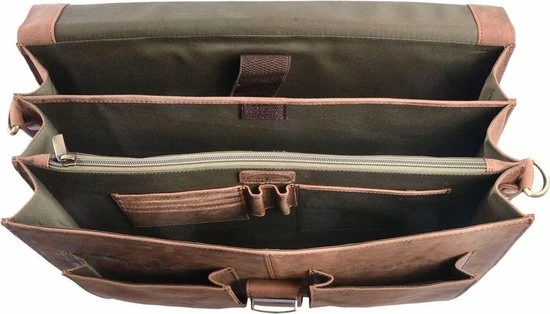 Groothandel π₯° Gloednieuw π Wild Woodss WILD WOODS Leren Briefcase Aktetas Met 15,6 Inch Laptopvak – Business Laptoptas – Buffelleer - Vintage Bruin π π 4 Groothandel π₯° Gloednieuw π Wild Woodss WILD WOODS Leren Briefcase Aktetas Met 15,6 Inch Laptopvak – Business Laptoptas – Buffelleer - Vintage Bruin π π - Afbeelding 4