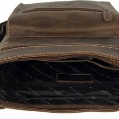 Groothandel 🔔 Flash-uitverkoop ❤️ Arrigo Tas • Schoudertas • Crossbody Tas Dames • Leer • Buffelleer • Cognac 🎉 🥰 -Tassen-dames Verkoop 550x324