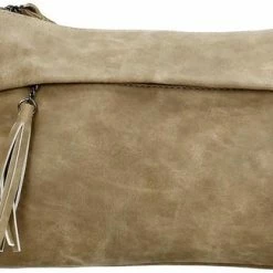 Goedkoopste 🛒 Groothandel ❤️ Beagles La Costera Schoudertas - Taupe 🔔 🤩