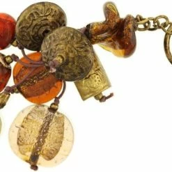 Beste Pirce 😍 Begroting ⌛ Behave® Vintage Tassen Hanger - Sleutelhanger -bruin Oud Goud-kleur - 15 Cm 🔥 🧨