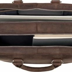 Top 10 🎉 Hete verkoop 👏 Leonhard Heyden Salisbury Briefcase 2 Compartments Brown 🔔 🎉 -Tassen-dames Verkoop 550x333
