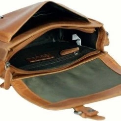 Gloednieuw 🥰 Begroting ❤️ Sparwell Tas - Lederen Schoudertas - Compact Maar Veel Plek - Cognac / Bruin (Dames Tas) 😉 ⭐ -Tassen-dames Verkoop 550x337 3