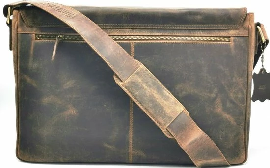 Nieuw π Promo β¨ Hunters Buffelleren Laptoptas Bruin π― π 3 Nieuw π Promo β¨ Hunters Buffelleren Laptoptas Bruin π― π - Afbeelding 3