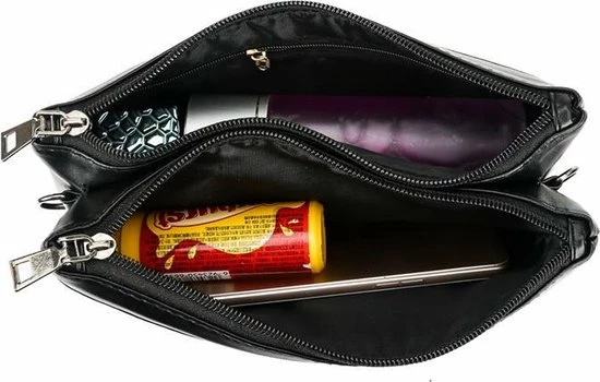 Beste Pirce π Hete verkoop π LaGloss ECHT LEDER Damestas Bloemen Print 1 - Luxe Zacht Leren Crossbody Handtas - Zwarte Schoudertas - Clutch - 23 X 14 Cm π β 5 Beste Pirce π Hete verkoop π LaGloss ECHT LEDER Damestas Bloemen Print 1 - Luxe Zacht Leren Crossbody Handtas - Zwarte Schoudertas - Clutch - 23 X 14 Cm π β - Afbeelding 5