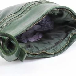 Hete verkoop 🌟 Beste deal ✨ Bear Design Luna Leren Schoudertas - Groen ❤️ 🎁 -Tassen-dames Verkoop 550x352 1