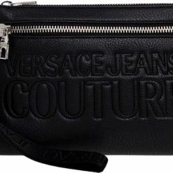 Hete verkoop 👍 Beste deal 🔔 Versace 👖 👖 Jeans Couture Dames Logo Handtas Zwart Maat ONE SIZE ✨ 👍