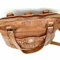 Gloednieuw 🔥 Goedkoop 👍 Bear Design Ella Leren Schoudertas - Cognac 🧨 🧨 -Tassen-dames Verkoop 550x366 4