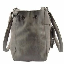 Goedkoop 👍 Gloednieuw 😉 Bicky Bernard Omhang Schoudertas Ritsvakjes Trendy Tas - Cognac - Grijs 👏 🛒 -Tassen-dames Verkoop 550x366 65