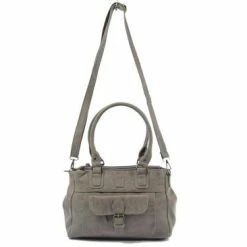 Goedkoop 👍 Gloednieuw 😉 Bicky Bernard Omhang Schoudertas Ritsvakjes Trendy Tas - Cognac - Grijs 👏 🛒 -Tassen-dames Verkoop 550x366 67