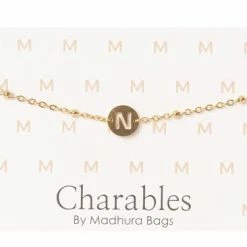 Beste Pirce 🎉 Promo 🔔 Madhura Bags Initiaal Armband N Goud 🌟 🎉