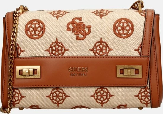 Coupon ๐งจ Beste Pirce ๐ GUESS Katey Dames Schoudertas Kunstleer;Textiel - Cognac ๐ ๐ 8 Coupon ๐งจ Beste Pirce ๐ GUESS Katey Dames Schoudertas Kunstleer;Textiel - Cognac ๐ ๐ - Afbeelding 8