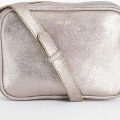 Beste Verkoop ✨ Flash-uitverkoop 👏 Sissy Boy Sissy-Boy - Goudkleurige Suède Schoudertas ✨ 😍