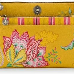 Gloednieuw 👏 Beste recensies van 🔥 Pip Studio Combi Make-up Tasjes - Geel - Jambo Flower ✔️ ✨