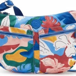 Top 10 🔥 Promo 🔥 Kipling Medium Schoudertas / Crossbody Tas Dames - Polyamide - Izellah - Gebloemd - Print 💯 💯
