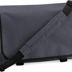 Goedkoop 👏 Groothandel ✔️ BagBase Messenger Aktetas Met Schouderband Graphite/Grijs 🥰 ⌛