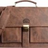 Groothandel 🥰 Gloednieuw 🛒 Wild Woodss WILD WOODS Leren Briefcase Aktetas Met 15,6 Inch Laptopvak – Business Laptoptas – Buffelleer - Vintage Bruin 🎁 🌟