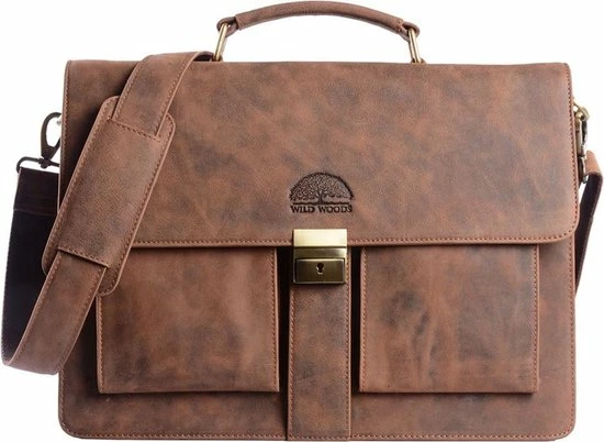 Groothandel π₯° Gloednieuw π Wild Woodss WILD WOODS Leren Briefcase Aktetas Met 15,6 Inch Laptopvak – Business Laptoptas – Buffelleer - Vintage Bruin π π 1 Groothandel π₯° Gloednieuw π Wild Woodss WILD WOODS Leren Briefcase Aktetas Met 15,6 Inch Laptopvak – Business Laptoptas – Buffelleer - Vintage Bruin π π