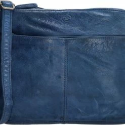 Beste deal 😉 Nieuw 🤩 Hide & Stitches Paint Rock Schoudertas - 👖 👖 Jeansblauw ✨ 🌟