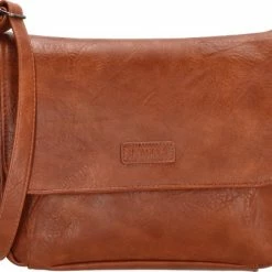 Coupon ✨ Gloednieuw ❤️ Beagles Dunas Schoudertas - Cognac 🛒 🎉