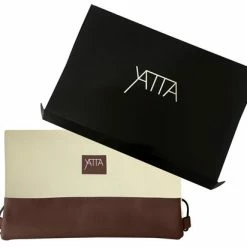 Promo 💯 Coupon ⌛ YATTA Stevige Canvas Rugzak Met Trekkoord/rijgkoord, Binnenzak Met Rits En Kunstleren Bodem - Koffiebruin/Beige 🎉 ⭐ -Tassen-dames Verkoop 550x412 3