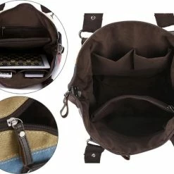 Kopen ✔️ Hete verkoop ⌛ Coofit Stijlvolle Kleurrijke Gestreepte Canvas Handtas Schoudertas Met Schouderriem ❤️ ✔️ -Tassen-dames Verkoop 550x421 2