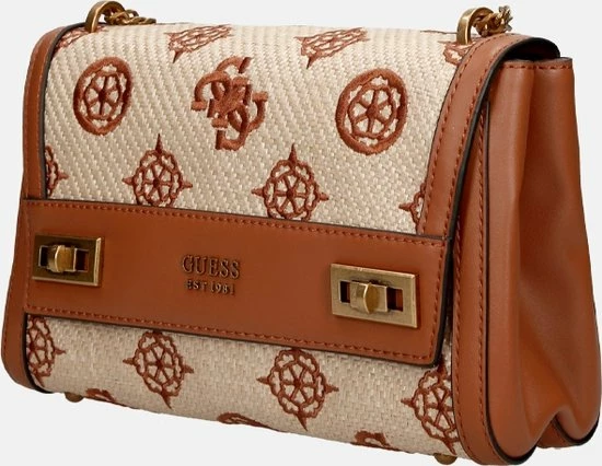 Coupon ๐งจ Beste Pirce ๐ GUESS Katey Dames Schoudertas Kunstleer;Textiel - Cognac ๐ ๐ 9 Coupon ๐งจ Beste Pirce ๐ GUESS Katey Dames Schoudertas Kunstleer;Textiel - Cognac ๐ ๐ - Afbeelding 9